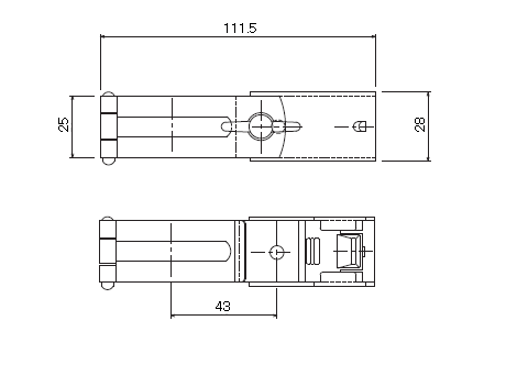 D30 パイプバンド付ブラケット38φ用の寸法図-1