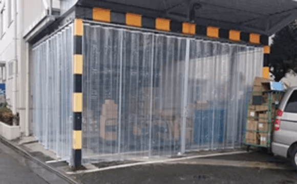 糸入り透明ジャバラビニールカーテン