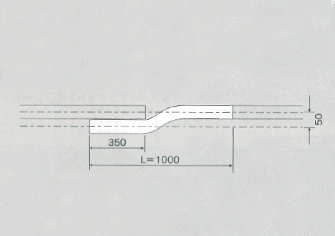 D40 スチール交差レール L=1000