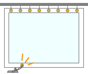 カーテンを固定したい時におすすめのオプション