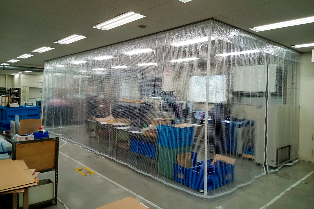  ビニールカーテン新設工事