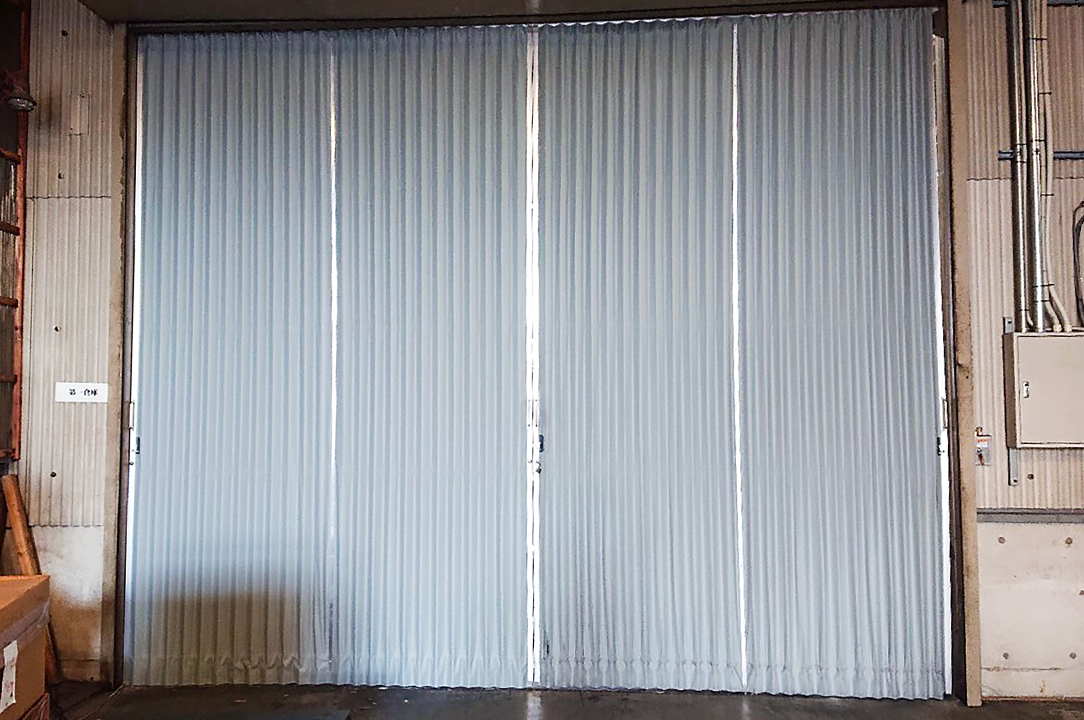  アコーデイオンドア交換